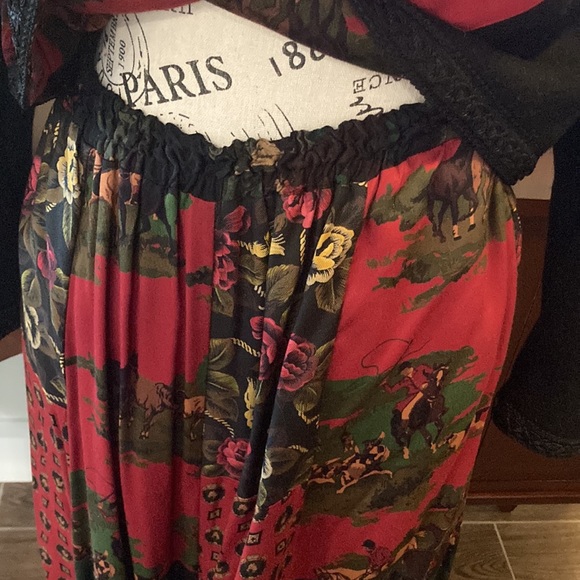 🔥 SOLD AS SET🔥 Suttles & Seawinds Vintage Matisse Jazz Horse Jacket & Skirt 💖 - Picture 10 of 16